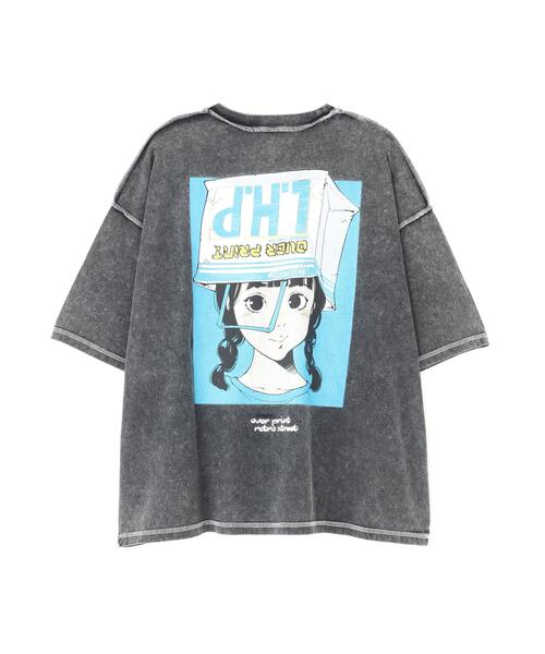 over print(オーバープリント)の「overprint/オーバープリント/別注pigment SHOPPER Tee(Tシャツ/カットソー・レディース・チャコールグレー・L/M/S/XL)」の10枚目の写真