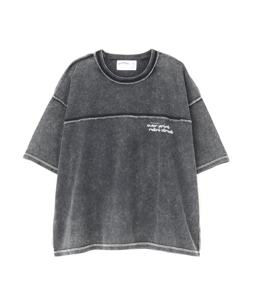 over print(オーバープリント)の「overprint/オーバープリント/別注pigment SHOPPER Tee(Tシャツ/カットソー・レディース・チャコールグレー・L/M/S/XL)」の9枚目の写真