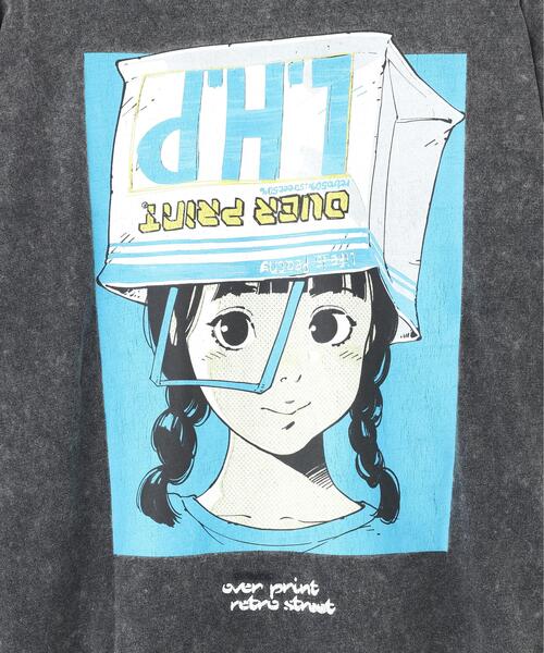 over print(オーバープリント)の「overprint/オーバープリント/別注pigment SHOPPER Tee(Tシャツ/カットソー・レディース・チャコールグレー・L/M/S/XL)」の8枚目の写真