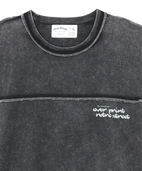over print(オーバープリント)の「overprint/オーバープリント/別注pigment SHOPPER Tee(Tシャツ/カットソー・レディース・チャコールグレー・L/M/S/XL)」の7枚目の写真