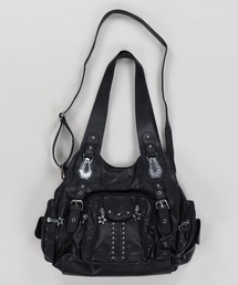 SPINNS | 合皮ショルダーバッグ/3ポケット/平成ギャル(ショルダーバッグ)