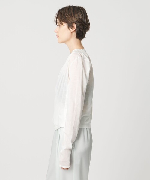 AEWEN MATOPH（イウエン マトフ）の「＜AEWEN MATOPH＞ジャージーカシュクールカーディガン（カーディガン/ボレロ・レディース・ブラック/ホワイト/ライム・FREE）」の18枚目の写真