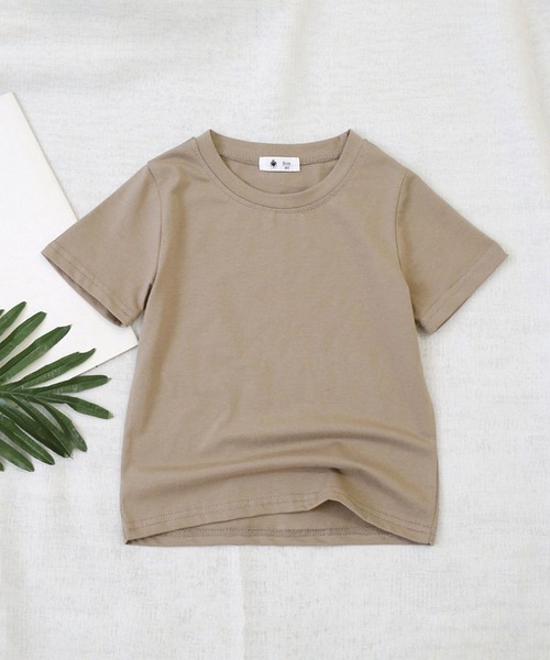 aimoha(アイモハ)の「【aimoha-KIDS-】ベーシック半袖Tシャツ (SS)(Tシャツ/カットソー・キッズ・ホワイト/ベージュ・110/90/100/150/140/130/120)」の4枚目の写真