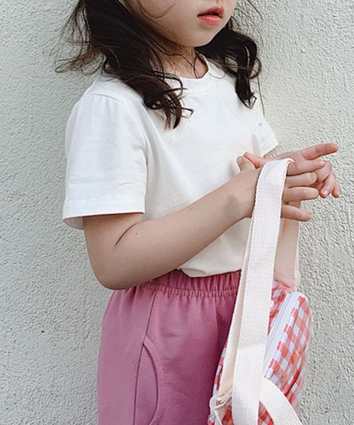 aimoha(アイモハ)の「【aimoha-KIDS-】ベーシック半袖Tシャツ (SS)(Tシャツ/カットソー・キッズ・ホワイト/ベージュ・110/90/100/150/140/130/120)」の7枚目の写真