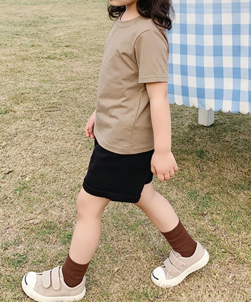 aimoha(アイモハ)の「【aimoha-KIDS-】ベーシック半袖Tシャツ (SS)(Tシャツ/カットソー・キッズ・ホワイト/ベージュ・110/90/100/150/140/130/120)」の10枚目の写真