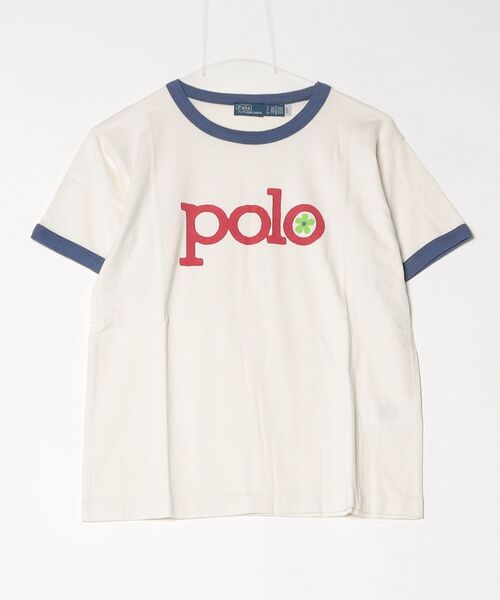 POLO RALPH LAUREN（ポロ ラルフ ローレン）の「ロゴ コットン ジャージー リンガー Tシャツ（Tシャツ/カットソー・レディース・ホワイト・S/M/L/XL）」の3枚目の写真