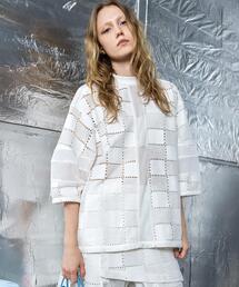 AULA AILA/アウラアイラ/SQUARE LACE PULLOVER