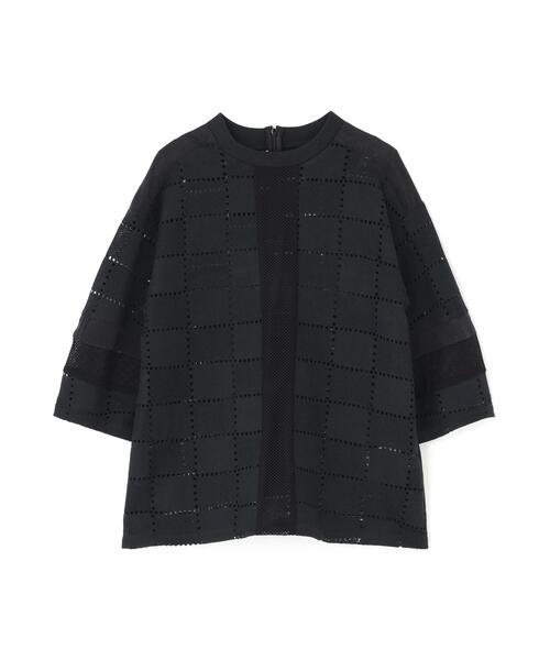 ROYAL FLASH（ロイヤルフラッシュ）の「AULA AILA/アウラアイラ/SQUARE LACE PULLOVER（Tシャツ/カットソー・レディース・ホワイト/ブラック・0）」の9枚目の写真