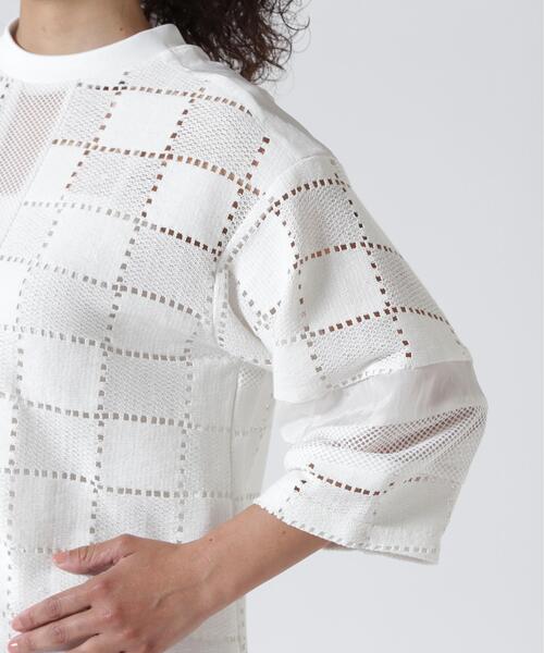 ROYAL FLASH（ロイヤルフラッシュ）の「AULA AILA/アウラアイラ/SQUARE LACE PULLOVER（Tシャツ/カットソー・レディース・ホワイト/ブラック・0）」の16枚目の写真
