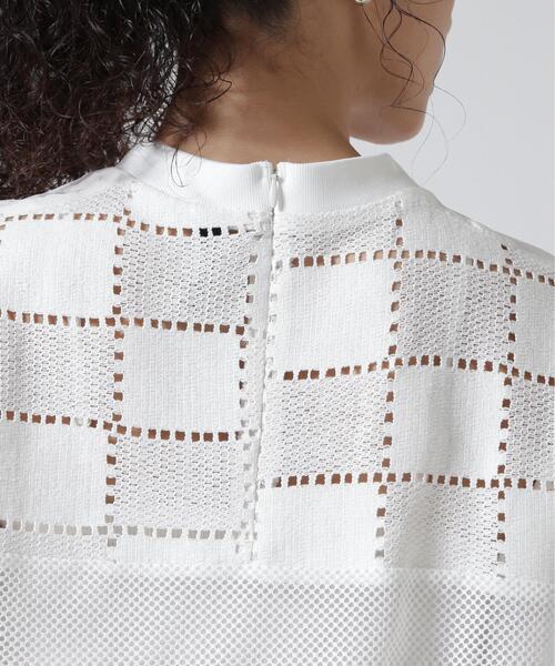 ROYAL FLASH（ロイヤルフラッシュ）の「AULA AILA/アウラアイラ/SQUARE LACE PULLOVER（Tシャツ/カットソー・レディース・ホワイト/ブラック・0）」の18枚目の写真