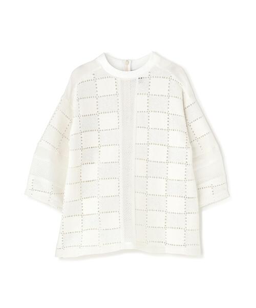 ROYAL FLASH（ロイヤルフラッシュ）の「AULA AILA/アウラアイラ/SQUARE LACE PULLOVER（Tシャツ/カットソー・レディース・ホワイト/ブラック・0）」の3枚目の写真