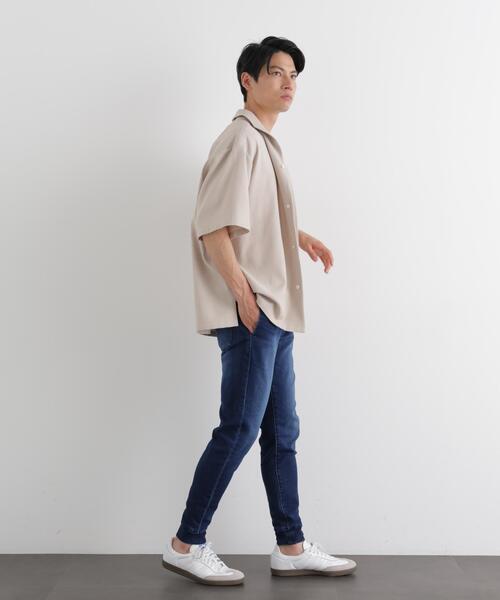 NANO universe（ナノユニバース）の「｢Meaningful Continuity｣ ストレッチデニムジョガーパンツ（デニムパンツ・メンズ・ライトブルー/ネイビー・S/M/L）」の15枚目の写真
