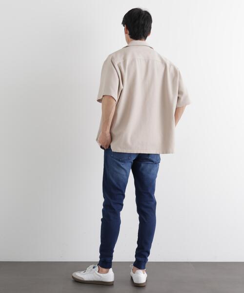 NANO universe（ナノユニバース）の「｢Meaningful Continuity｣ ストレッチデニムジョガーパンツ（デニムパンツ・メンズ・ライトブルー/ネイビー・S/M/L）」の16枚目の写真