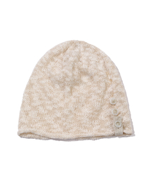 MAINBOOTH（メインブース）の「Button Turban Beanie(IVORY)（ニットキャップ/ビーニー）」