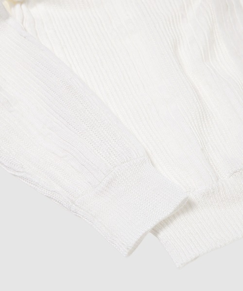 SHUSHU/TONG(シュシュトン)の「Contrast Collar Knit Pullover(ニット/セーター・レディース・ホワイト・8)」の6枚目の写真