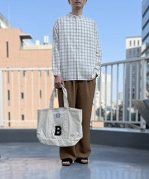 CrawLey edge（クローリーエッジ）の「【CrawLey edge/  クローリーエッジ】 Cotton Check Band Collar Shirt/ コットン チェック バンドカラー シャツ（シャツ/ブラウス）」