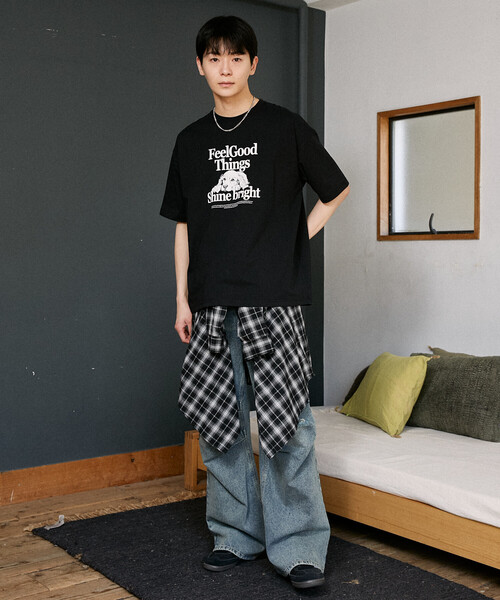 PUBLUX（パブリュクス）の「PUBLUX/パブリュクス ＜機能性素材＞Shime bright ドッグ プリントTシャツ　限定展開（Tシャツ/カットソー・レディース・ホワイト/ブラウン/ブラック/ネイビー・SMALL/LARGE/MEDIUM）」の14枚目の写真