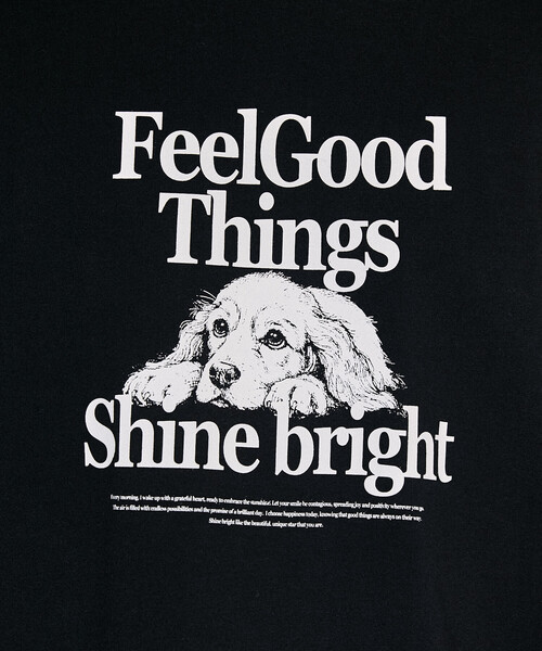 PUBLUX（パブリュクス）の「PUBLUX/パブリュクス ＜機能性素材＞Shime bright ドッグ プリントTシャツ　限定展開（Tシャツ/カットソー・レディース・ホワイト/ブラウン/ブラック/ネイビー・SMALL/LARGE/MEDIUM）」の17枚目の写真