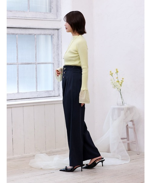 fifth(フィフス)の「【cho____07セレクト】 ハイウエストマリンワイドパンツ(その他パンツ・レディース・ライトベージュ/ネイビー・XS/M)」の20枚目の写真