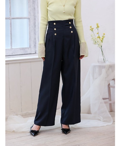 fifth(フィフス)の「ハイウエストマリンワイドパンツ(その他パンツ・レディース・ライトベージュ/ネイビー・XS/M)」の21枚目の写真