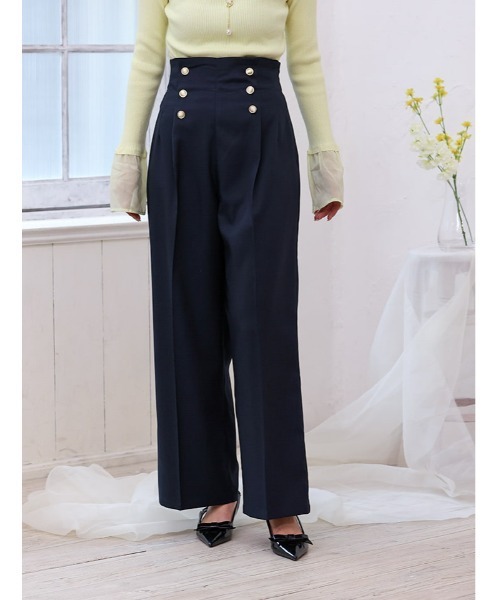 fifth(フィフス)の「ハイウエストマリンワイドパンツ(その他パンツ・レディース・ライトベージュ/ネイビー・XS/M)」の20枚目の写真