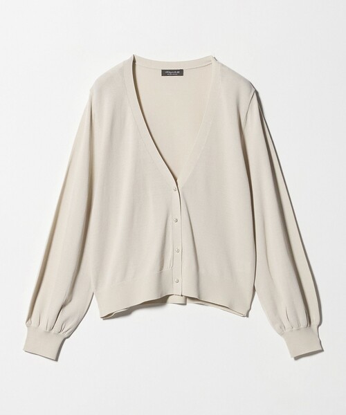A DAY IN THE LIFE UNITED ARROWS(アデイインザライフユナイテッドアローズ)の「フェイクパールボタン Vネックカーディガン ‐UVカット・接触冷感・ウォッシャブル‐<A DAY IN THE LIFE>(カーディガン/ボレロ・レディース・ナチュラル/ブラック/コバルトブルー・FREE)」の14枚目の写真
