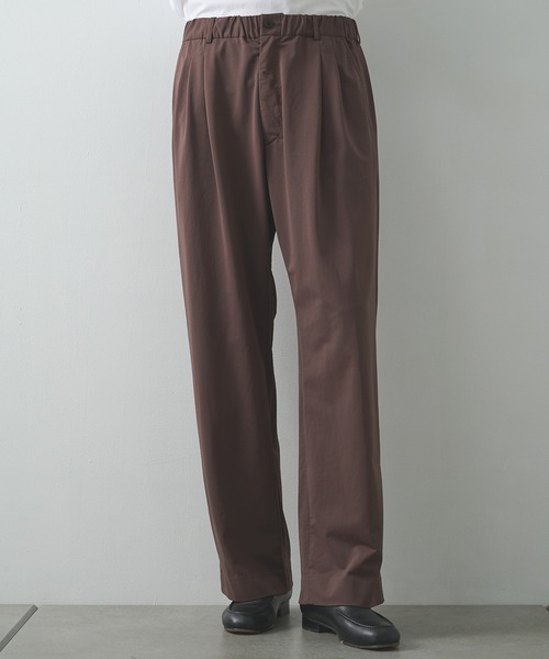 KANEMASA PHIL./カネマサフィル】36G Nylon Tuck Easy Pants