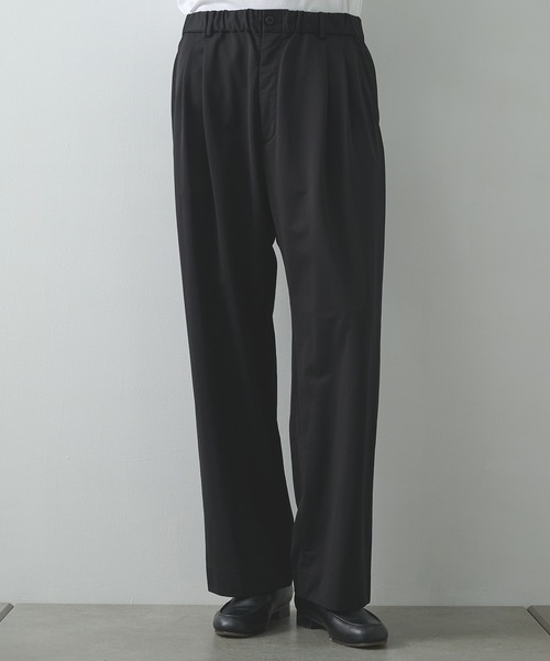 KANEMASA PHIL./カネマサフィル】36G Nylon Tuck Easy Pants
