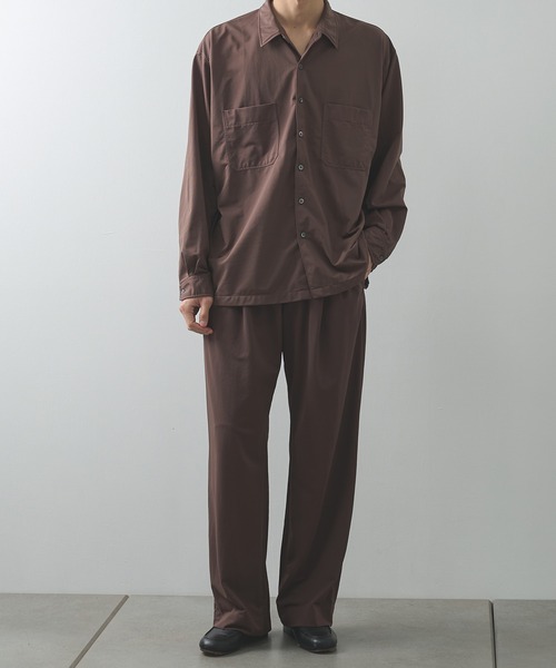 KANEMASA PHIL.（カネマサフィル）の「【KANEMASA PHIL./カネマサフィル】36G Nylon Tuck Easy Pants（スラックス・メンズ・ブラック/ブラウン・L/M）」の15枚目の写真