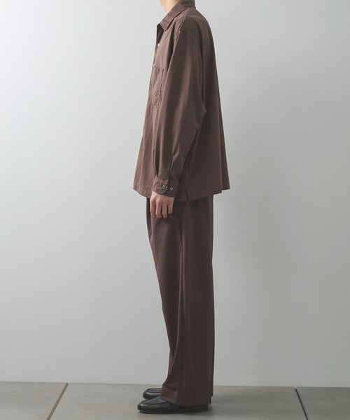 KANEMASA PHIL.（カネマサフィル）の「【KANEMASA PHIL./カネマサフィル】36G Nylon Tuck Easy Pants（スラックス・メンズ・ブラック/ブラウン・L/M）」の16枚目の写真