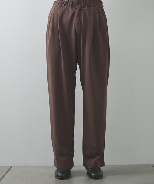 KANEMASA PHIL.（カネマサフィル）の「【KANEMASA PHIL./カネマサフィル】36G Nylon Tuck Easy Pants（スラックス・メンズ・ブラック/ブラウン・L/M）」の18枚目の写真