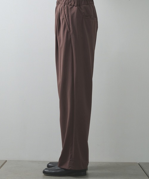 KANEMASA PHIL.（カネマサフィル）の「【KANEMASA PHIL./カネマサフィル】36G Nylon Tuck Easy Pants（スラックス・メンズ・ブラック/ブラウン・L/M）」の19枚目の写真