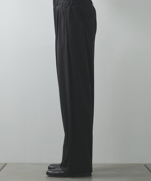 KANEMASA PHIL.（カネマサフィル）の「【KANEMASA PHIL./カネマサフィル】36G Nylon Tuck Easy Pants（スラックス・メンズ・ブラック/ブラウン・L/M）」の10枚目の写真