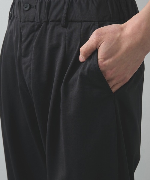 KANEMASA PHIL.（カネマサフィル）の「【KANEMASA PHIL./カネマサフィル】36G Nylon Tuck Easy Pants（スラックス・メンズ・ブラック/ブラウン・L/M）」の12枚目の写真
