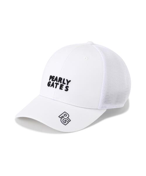 PEARLY GATES】PGisPG メッシュ×リサイクルツイルCAP