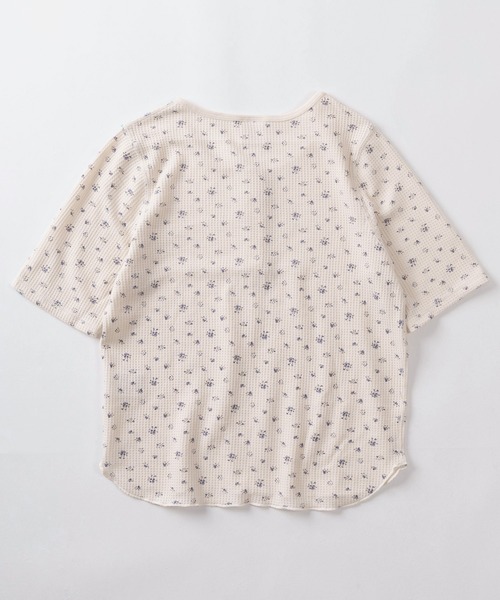 JEMORGAN（ジェーイーモーガン）の「【87】【JEMORGAN/ジェーイーモーガン】花柄 ワッフルヘンリーネックTシャツ/レディース/26SUMMER NEW（Tシャツ/カットソー・レディース・ブルー/パープル/ネイビー/ブラック/ピンク・FREE）」の15枚目の写真
