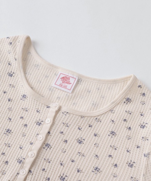 JEMORGAN（ジェーイーモーガン）の「【87】【JEMORGAN/ジェーイーモーガン】花柄 ワッフルヘンリーネックTシャツ/レディース/26SUMMER NEW（Tシャツ/カットソー・レディース・ブルー/パープル/ネイビー/ブラック/ピンク・FREE）」の16枚目の写真