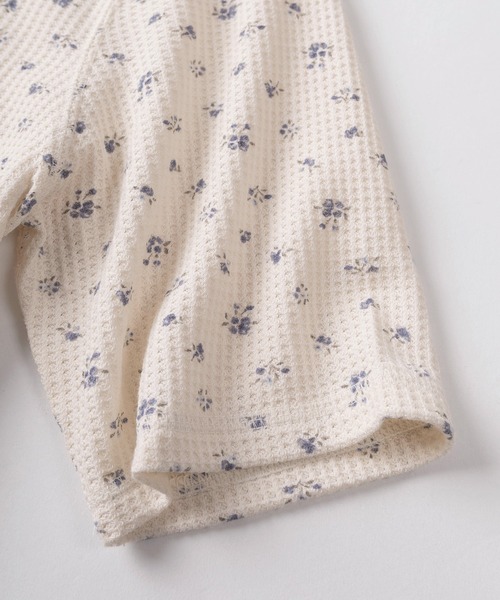 JEMORGAN（ジェーイーモーガン）の「【87】【JEMORGAN/ジェーイーモーガン】花柄 ワッフルヘンリーネックTシャツ/レディース/26SUMMER NEW（Tシャツ/カットソー・レディース・ブルー/パープル/ネイビー/ブラック/ピンク・FREE）」の8枚目の写真