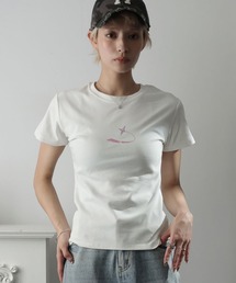 ワンポイントスリムTシャツ