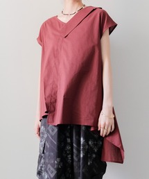 DOLLUPOOPS | Asymmetric Sleeveless Blouse(アシンメトリーノースリーブブラウス)(シャツ/ブラウス)