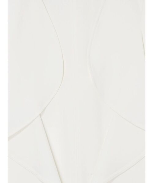 UN3D.(アンスリード)の「WAVE RUFFLE JERSEY TOP / ウェーブラッフルジャージートップ(Tシャツ/カットソー・レディース・ホワイト/カーキ/ブラック・38/36)」の12枚目の写真