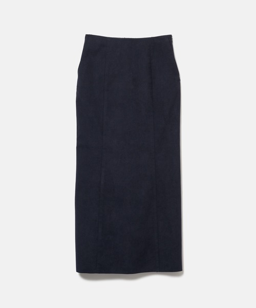 SEAGREEN(シーグリーン)の「SEAGREEN(シーグリーン) ECO SUEDE TIGHT SKIRT(スカート・レディース・ネイビー/ブラウン・1/2)」の1枚目の写真