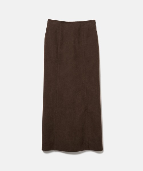 SEAGREEN(シーグリーン)の「SEAGREEN(シーグリーン) ECO SUEDE TIGHT SKIRT(スカート・レディース・ネイビー/ブラウン・1/2)」の2枚目の写真