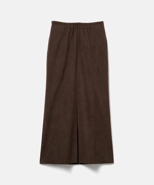 SEAGREEN(シーグリーン)の「SEAGREEN(シーグリーン) ECO SUEDE TIGHT SKIRT(スカート・レディース・ネイビー/ブラウン・1/2)」の3枚目の写真