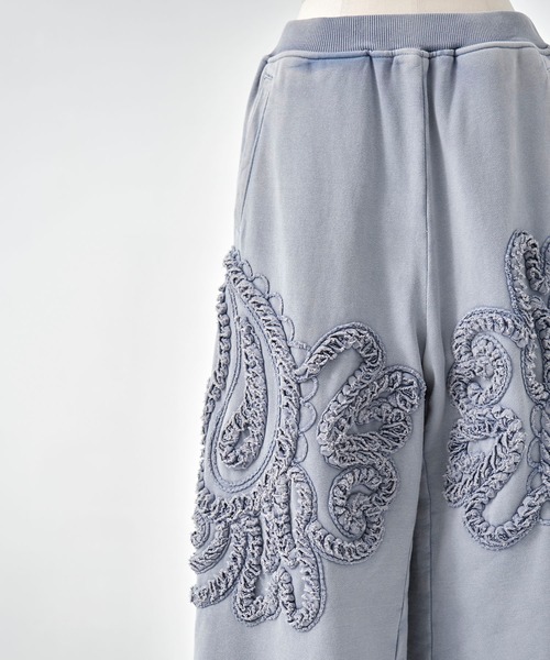TAAKK(ターク)の「【TAAKK/ターク】Sweat Wide Pants/スウェットワイドパンツ/ウォッシャブル(スウェットパンツ・レディース・ブラック/ブルー・1)」の9枚目の写真