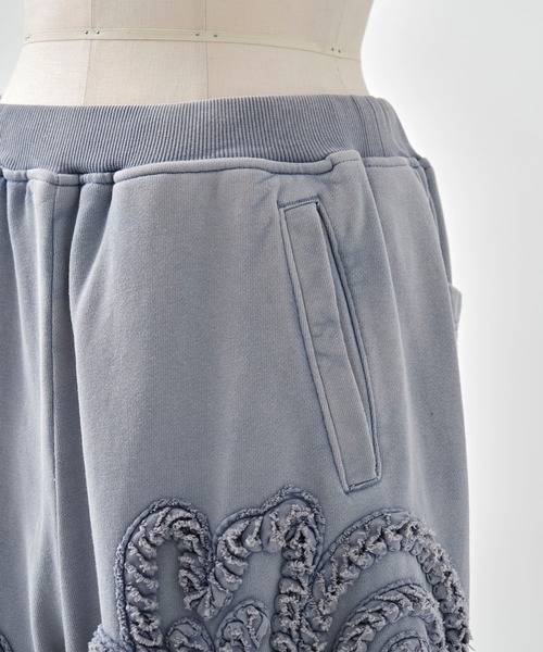 TAAKK(ターク)の「【TAAKK/ターク】Sweat Wide Pants/スウェットワイドパンツ/ウォッシャブル(スウェットパンツ・レディース・ブラック/ブルー・1)」の8枚目の写真