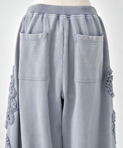 TAAKK(ターク)の「【TAAKK/ターク】Sweat Wide Pants/スウェットワイドパンツ/ウォッシャブル(スウェットパンツ・レディース・ブラック/ブルー・1)」の13枚目の写真