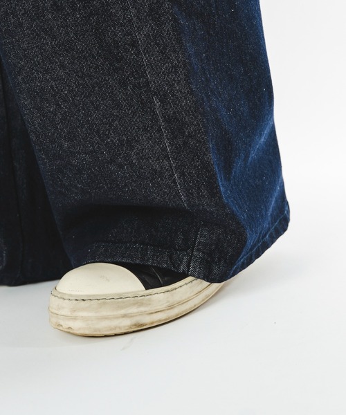 SHORT ROUND(ショートラウンド)の「SHORT ROUND/【26年春夏新作】ファイヤーマンバギーデニムパンツ(デニムパンツ・メンズ・インディゴブルー/ブラック系2・LARGE/MEDIUM)」の5枚目の写真