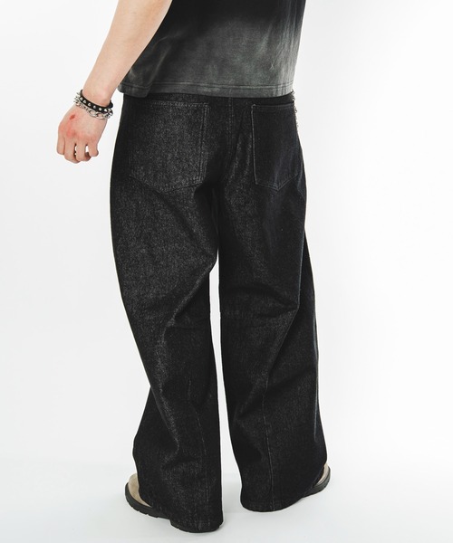 SHORT ROUND(ショートラウンド)の「SHORT ROUND/【26年春夏新作】ファイヤーマンバギーデニムパンツ(デニムパンツ・メンズ・インディゴブルー/ブラック系2・LARGE/MEDIUM)」の16枚目の写真