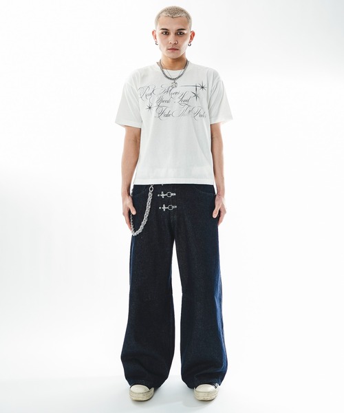 SHORT ROUND(ショートラウンド)の「SHORT ROUND/【26年春夏新作】ファイヤーマンバギーデニムパンツ(デニムパンツ・メンズ・インディゴブルー/ブラック系2・LARGE/MEDIUM)」の19枚目の写真